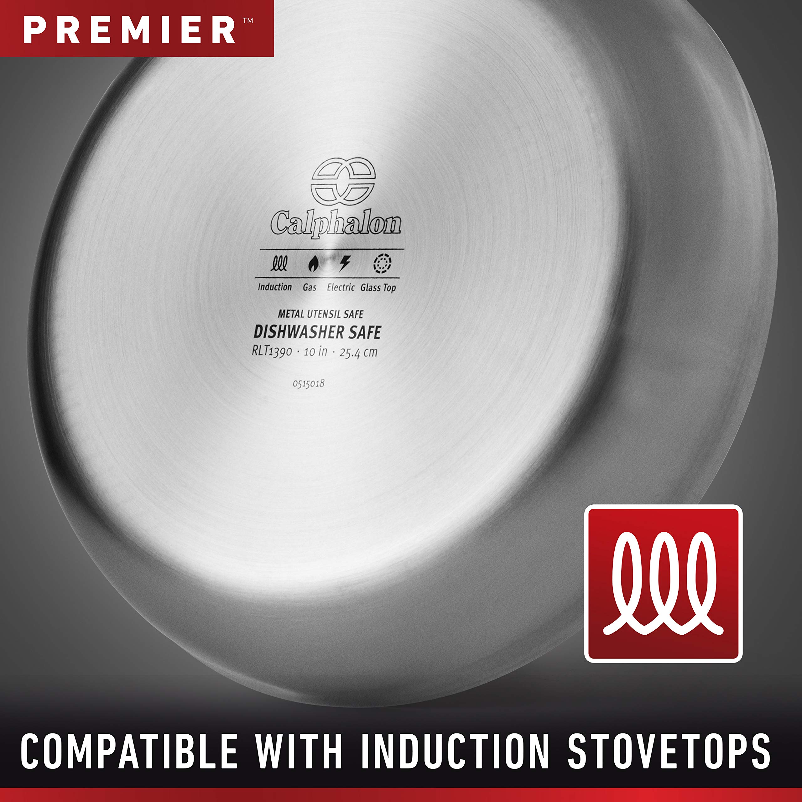 Calphalon 3-Ply Stainless Steel Cookware Set 13 Piece Includes Frying Pans, Pots and Pans Set, Induction, Metal Utensil Safe, Oven Safe 500F,PFOA Free, Silver - Image 6