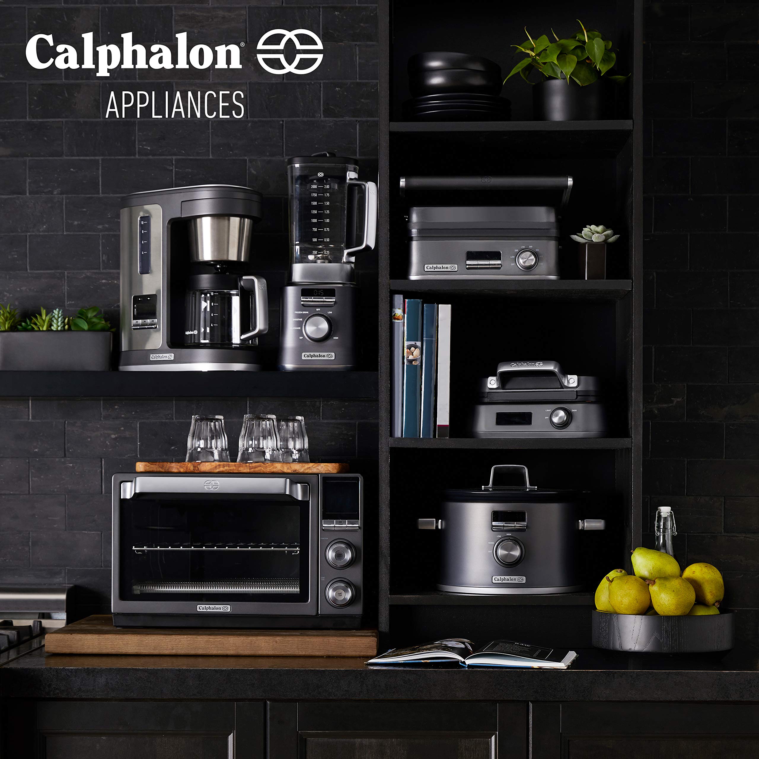 Calphalon Auto-Speed 68 Oz Blender with Blend-N-Go Smoothie Cup and BPA-free Tritan Jar | 1100-Watt Base, Dark Stainless Steel - Image 8