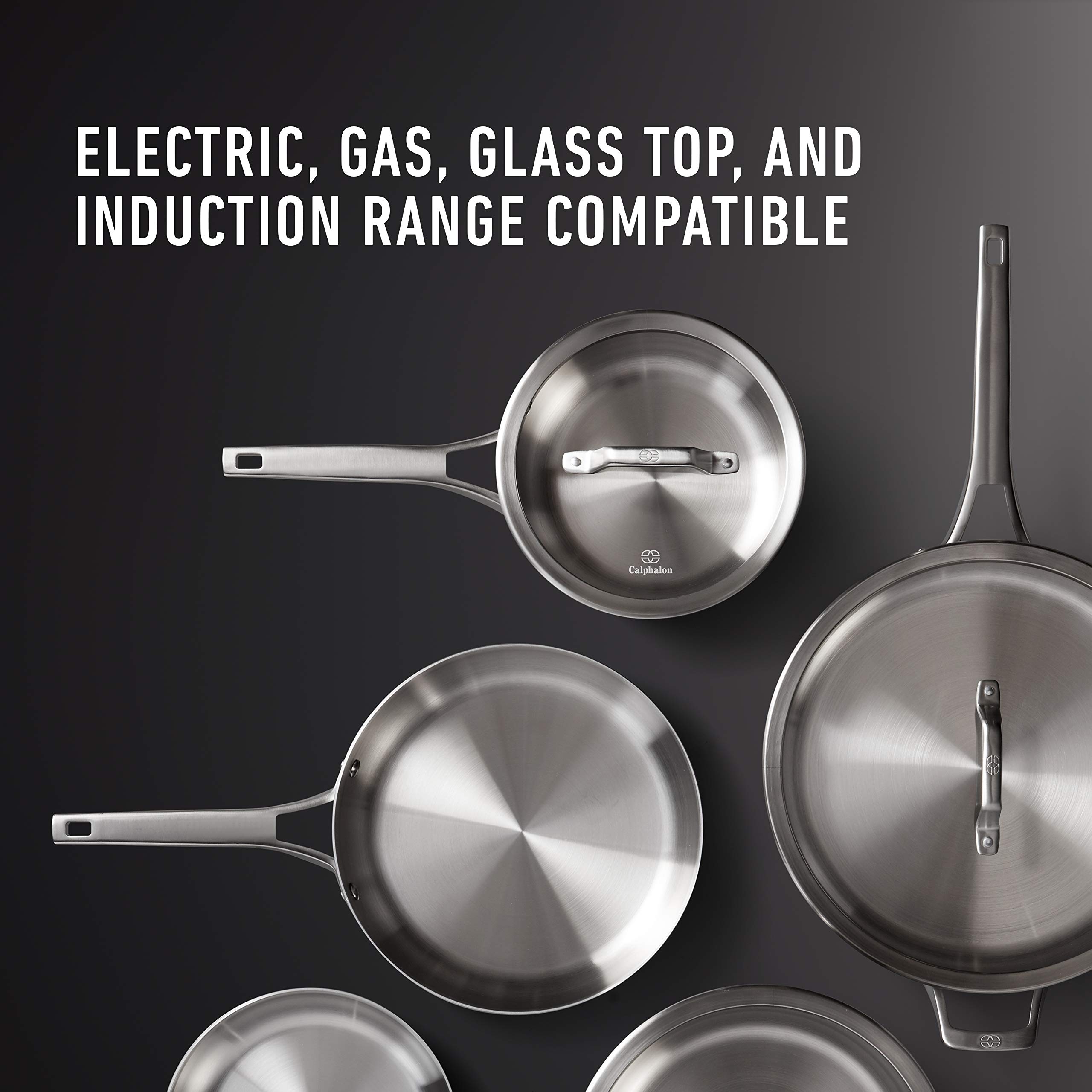 Calphalon Stainless Steel Kitchen Cookware, 11-Piece Pots and Pans Set with Stay-Cool Handles, Dishwasher & Oven Safe, Silver - Image 12